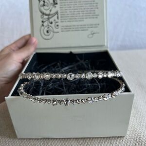 Sara Gabriel wedding Swarovski headpiece